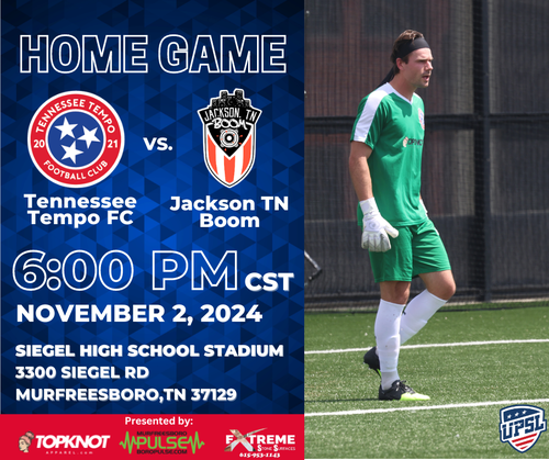 TN Tempo FC vs. Jackson Boom poster