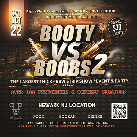 PipesWell Productions BOOTY VS BOOBS 2 poster