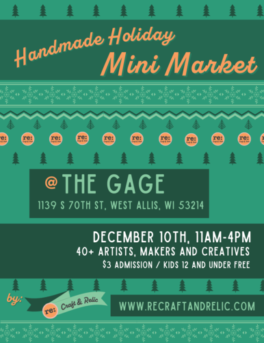 Handmade Holiday Mini Market at The Gage poster