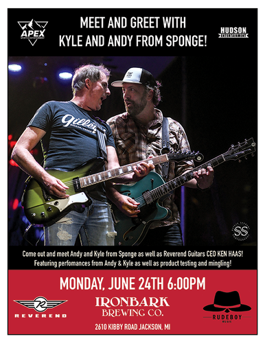 Reverend Guitar Clinic/Showcase poster