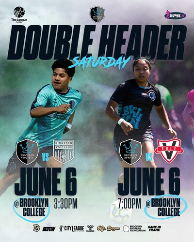 Brooklyn City F.C. vs Kingston Stockade FC 2026 poster