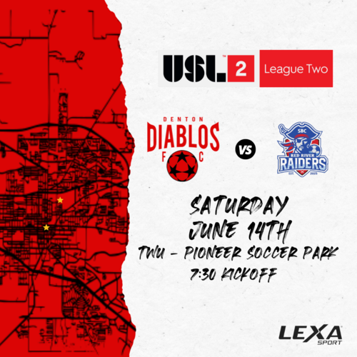 Denton Diablos vs Red River FC - Home Match Four - USL2 2025