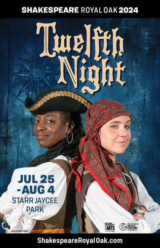 Shakespeare Royal Oak presents Twelfth Night poster