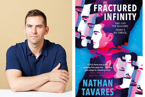 Queer Sci Fi author Nathan Tavares on his book Fractured Infinity  poster
