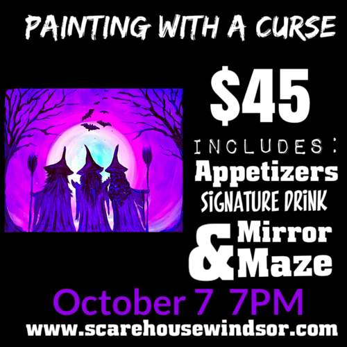 Black Light Painting with a Curse -  The Three Witch-Kateers poster