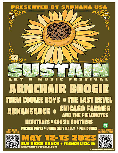 2023 Sustain Art & Music Festival poster