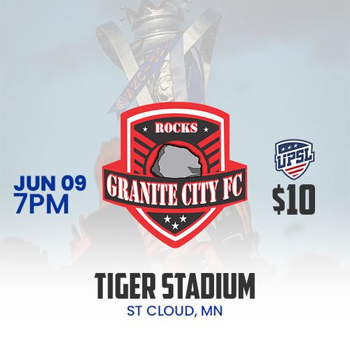 Ticket: June 09 vs Granite City FC poster