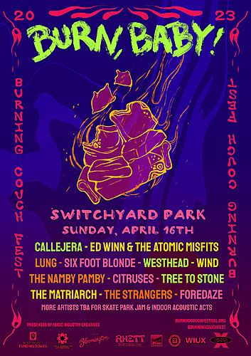 Burning Couch Festival poster