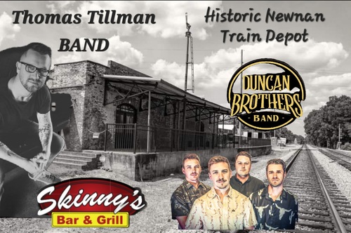 Skinny's Bar & Grill Presents Thomas Tillman and The Duncan Brothers Band at The Historic Newnan Train Depot poster