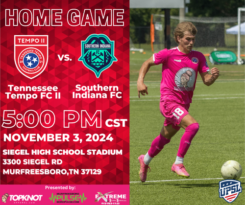 TN Tempo FC II vs. Southern Indiana FC poster