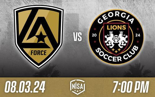 LA Force vs Georgia Lions FC (8/3) poster