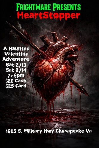 HeartStopper Haunted Valentine's Event poster