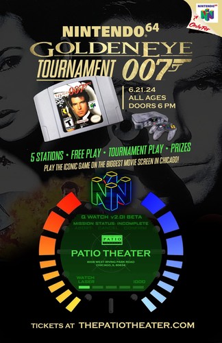 007 GOLDENEYE GAME NIGHT | Free Play & Tournament poster