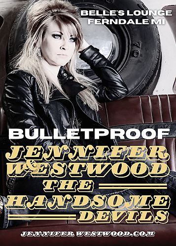 Jennifer Westwood & the Handsome Devils Single Release Party wsg Ladyship Warship poster