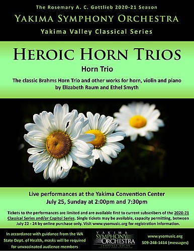 Yakima Symphony Orchestra: Heroic Horn Trios poster