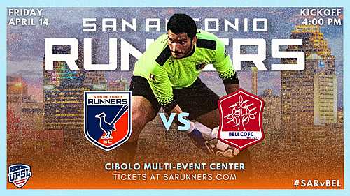 San Antonio Runners vs Bell County FC UPSL poster
