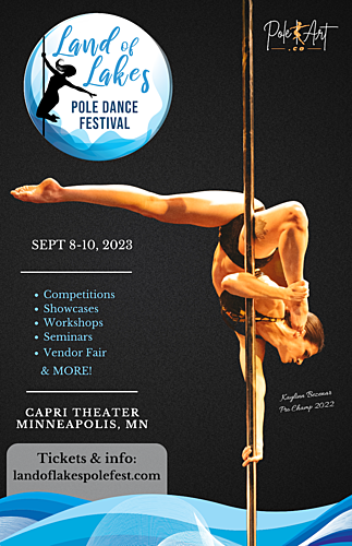 Land of Lakes Pole Festival &  Minnesota Pole Competitions | DAY and WEEKEND PASS TICKETS poster