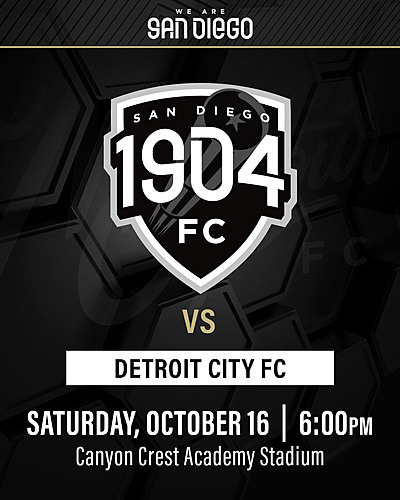 1904 FC vs Detroit City FC poster